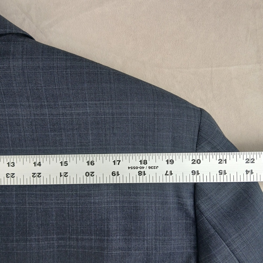 Peter Millar Loro Piana 46R Mens Blazer Sport Coat Plaid Super 130s 23x31 Plaid - Picture 13 of 16